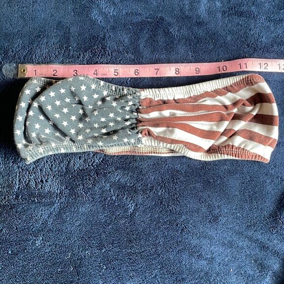 USA Stars and Stripes Bandeau - Cream, Red, Navy - Picture 5 of 7